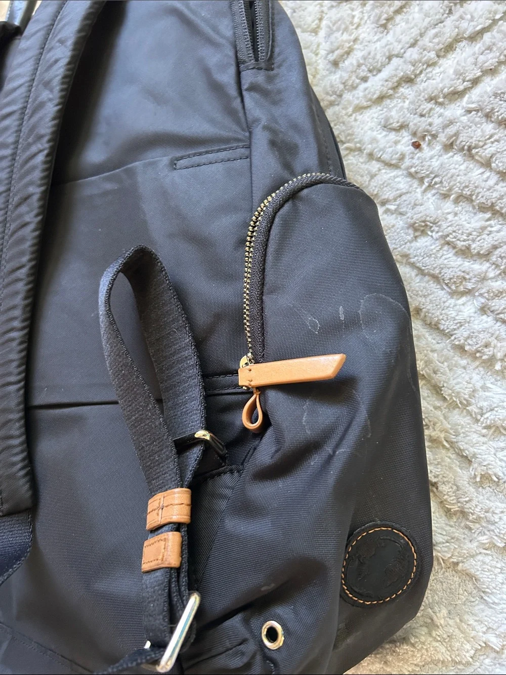 Women’s tumi Backpack with Tan Trim